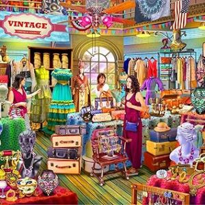 Brain Tree - Fancy Vintage - Pearl Series - 1000 Piece Puzzles Adults and Kids 12+ Unique Puzzles for Adults and Kids 1000 Pieces and Droplet Technology for Anti Glare & Soft Touch