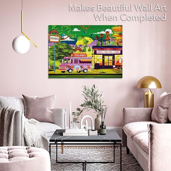 Brain Tree - Lockdown 500 Piece Puzzles for for Adults and Kids 12+ Unique Puzzles for Adults and Kids 500 Pieces with Droplet Technology for Anti Glare & Soft Touch -19.5”Lx14.5”W - Image 3