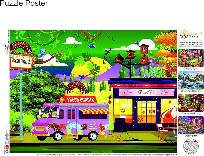 Brain Tree - Lockdown 500 Piece Puzzles for for Adults and Kids 12+ Unique Puzzles for Adults and Kids 500 Pieces with Droplet Technology for Anti Glare & Soft Touch -19.5”Lx14.5”W - Image 6