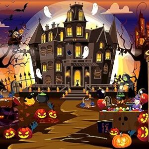 Brain Tree - Halloween 500 Piece Puzzles for for Adults and Kids 12+ Unique Puzzles for Adults and Kids 500 Pieces with Droplet Technology for Anti Glare & Soft Touch -19.5”Lx14.5”W