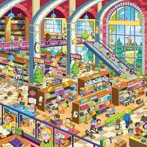 Brain Tree - Grand Library - Pearl Series - 1000 Piece Puzzles for Adults and Kids 12+ Unique Puzzles for Adults and Kids 1000 Pieces and Droplet Technology for Anti Glare & Soft Touch