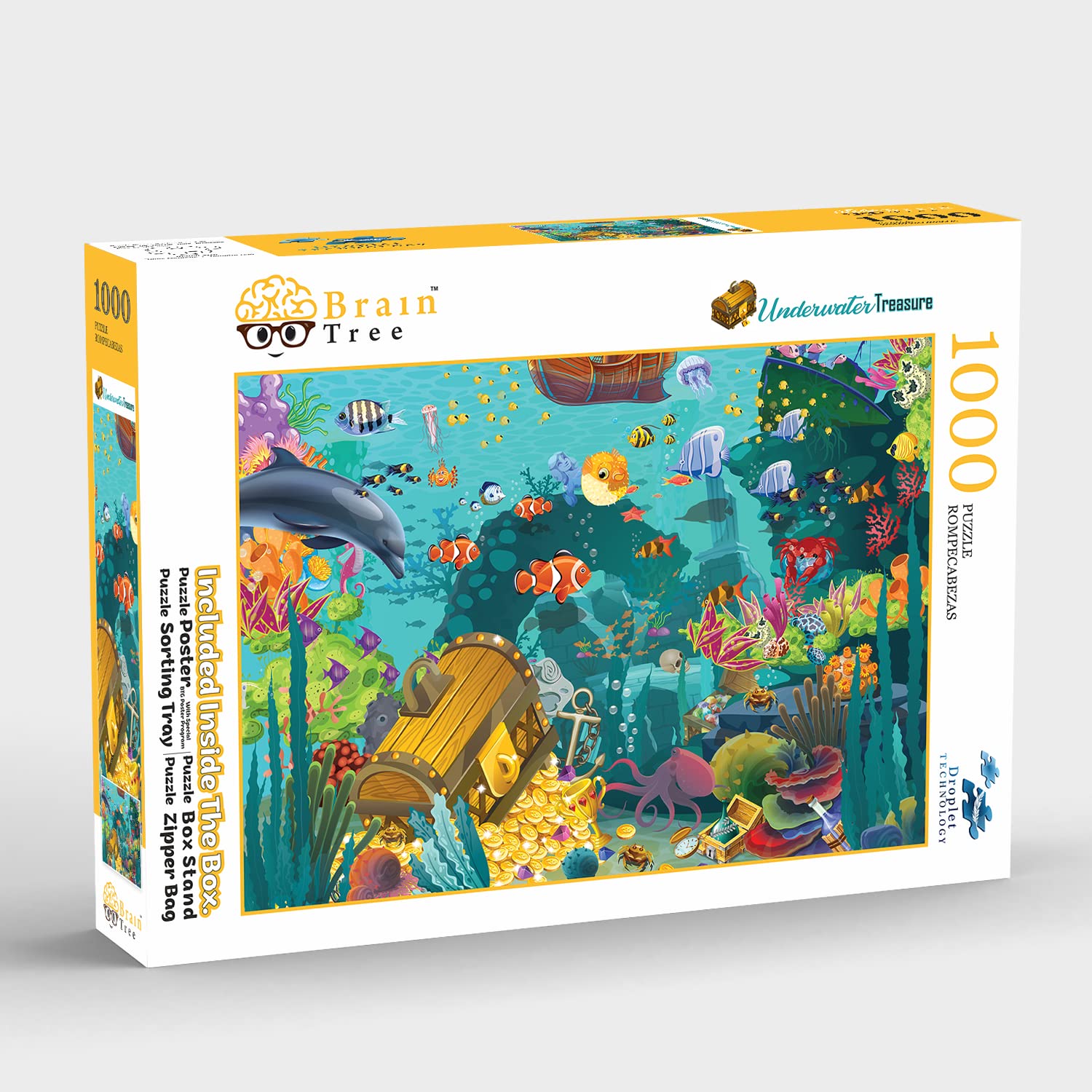 Brain Tree - Underwater Treasure 1000 Piece Puzzles - Image 2