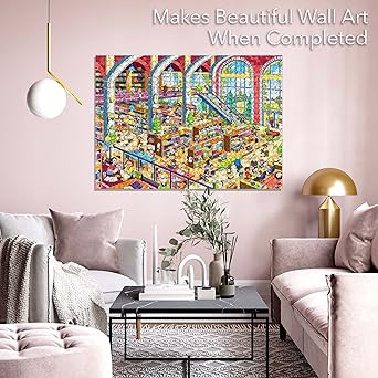 Brain Tree - Grand Library - Pearl Series - 1000 Piece Puzzles for Adults and Kids 12+ Unique Puzzles for Adults and Kids 1000 Pieces and Droplet Technology for Anti Glare & Soft Touch - Image 2