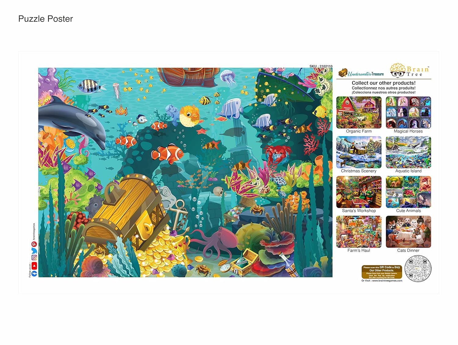 Brain Tree - Underwater Treasure 1000 Piece Puzzles - Image 8