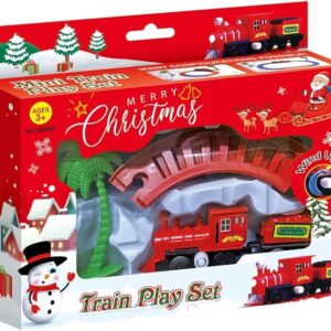 Generic Christmas Train Play Set (Wind-Up, 2 Color Assorted)