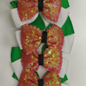 FLAG ELASTIC HAIR TIE W - Set of 5