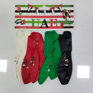 UAE Flag Color Balloons 8 Pcs (Pack of 7)
