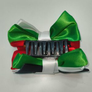 HAIR CLIP RIBBON CLAW (Pack of 5)