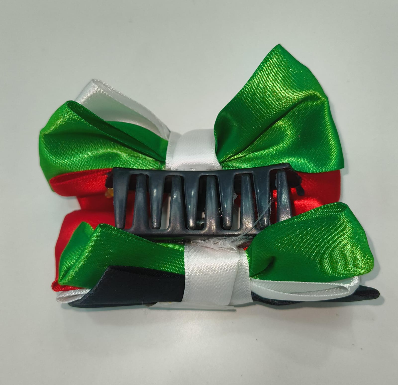 HAIR CLIP RIBBON CLAW (Pack of 5)