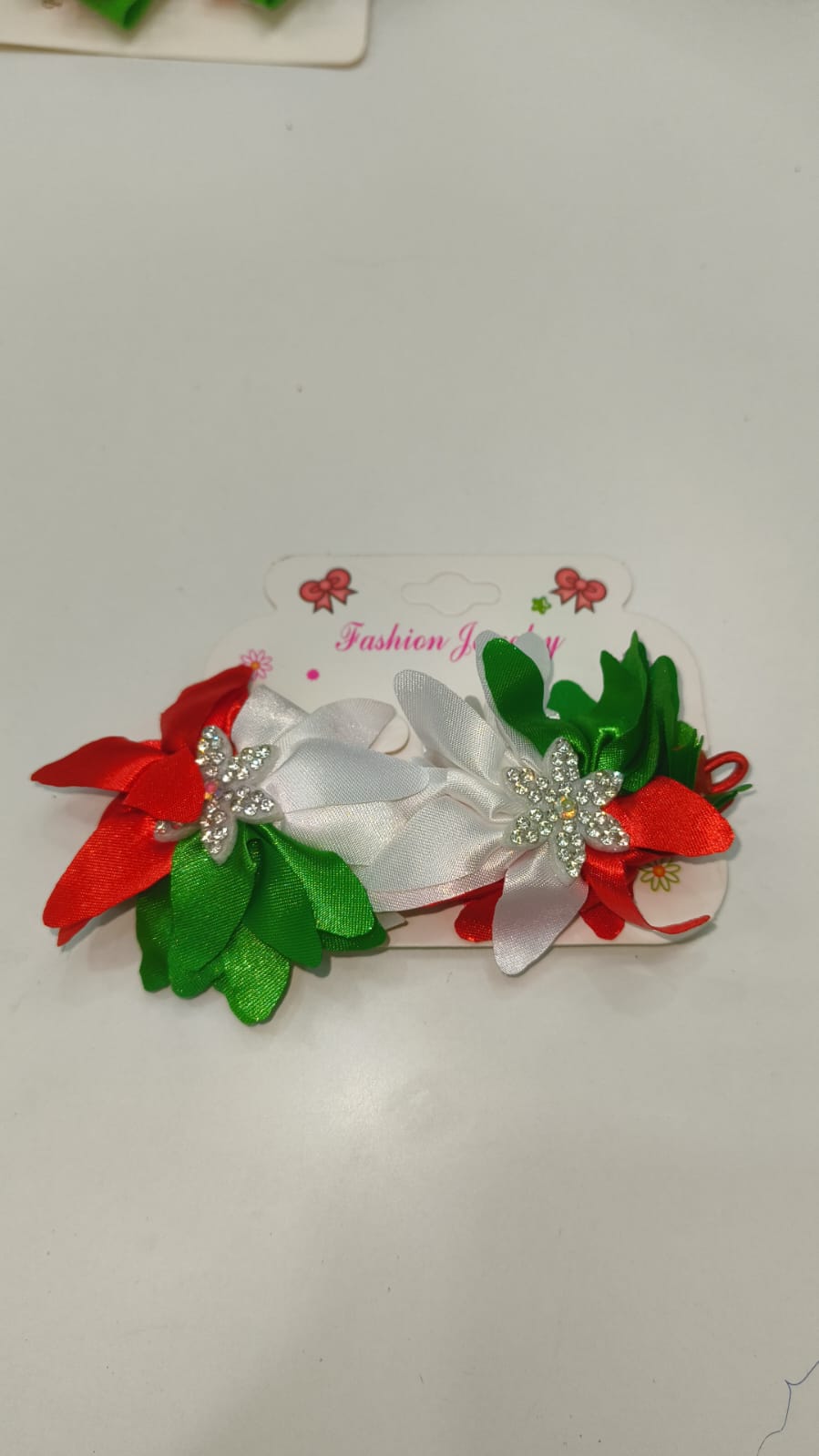 FLAG COLOR SETOF 2KID HAIR CLIP RIBBON (Pack of 7)