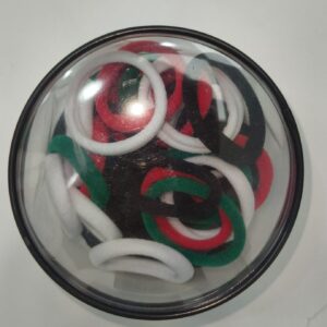 FLAG ELASTIC HAIRBAND (1BOX) (Pack of 2)